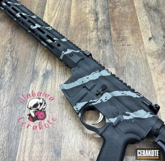 AR-15 Tiger Strip Cerakote